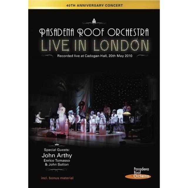 The Pasadena Roof Orchestra: Live in London, DVD DVD