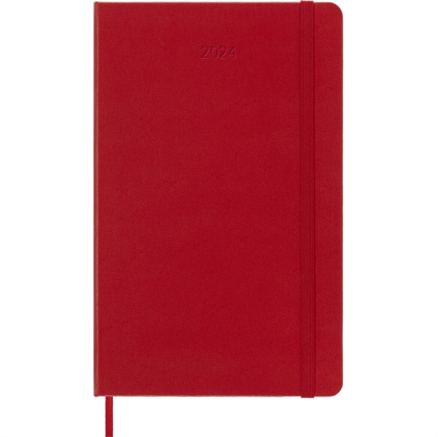 Moleskine 2024 12-Month Weekly Large Hardcover Notebook, Paperback Book