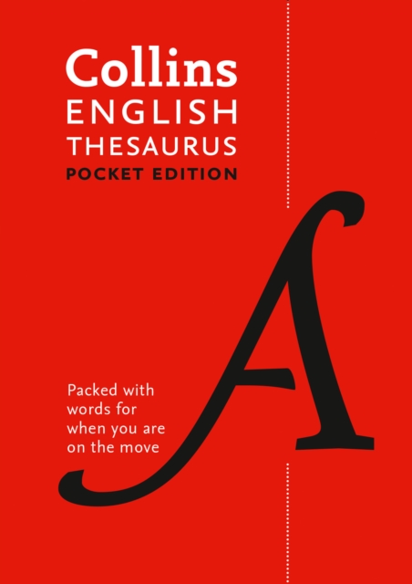 English Pocket Thesaurus : The Perfect Portable Thesaurus, Paperback / softback Book