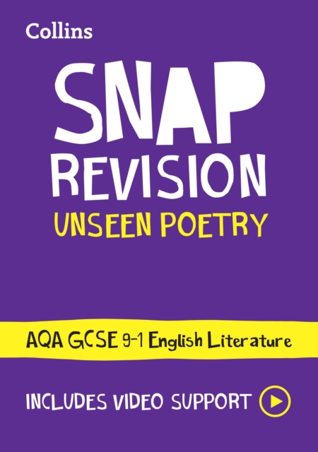 AQA Unseen Poetry Anthology Revision Guide : Ideal for the 2024 and 2025 Exams, Paperback / softback Book
