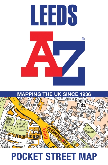Leeds A-Z Pocket Street Map, Sheet map, folded Book
