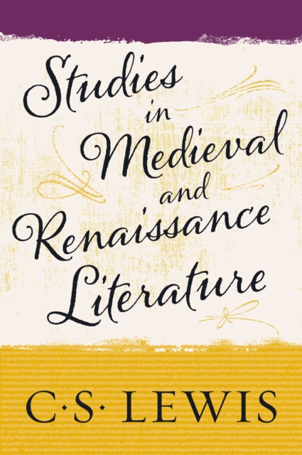 Studies in Medieval and Renaissance Literature, EPUB eBook