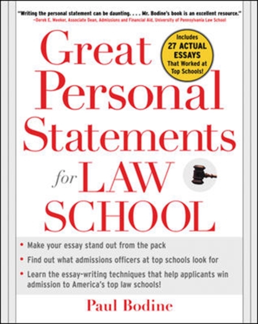 Great Personal Statements for Law School, EPUB eBook