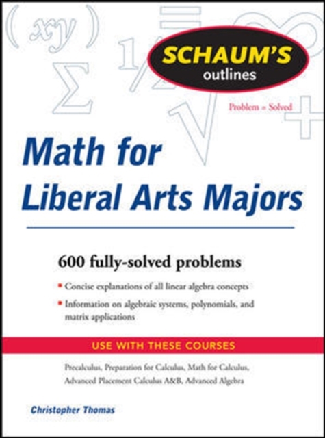 Schaum's Outline of Mathematics for Liberal Arts Majors, EPUB eBook