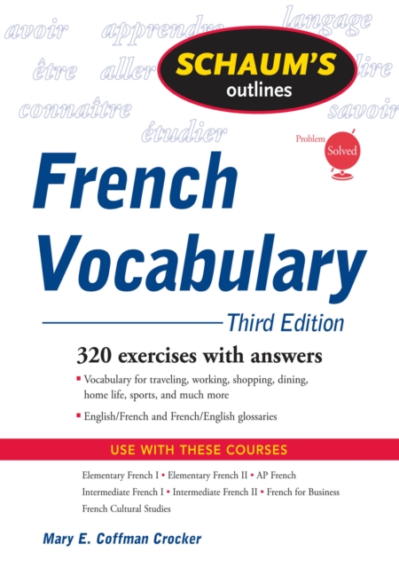 Schaum's Outline of French Vocabulary, 3ed, EPUB eBook