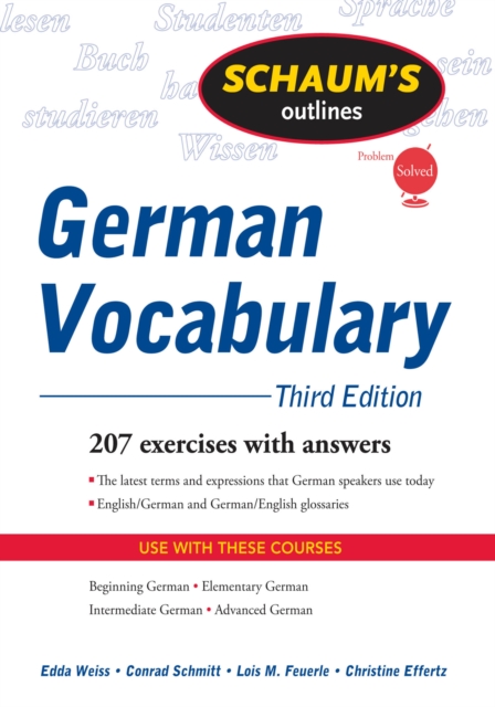 Schaum's Outline of German Vocabulary, 3ed, EPUB eBook