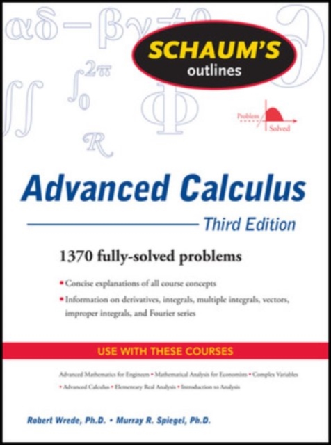 Schaum's Outline of Advanced Calculus, Third Edition, Paperback / softback Book