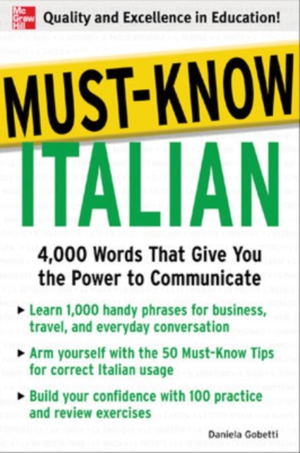 Must-Know Italian : 4,000 Words That Give You the Power to Communicate, EPUB eBook