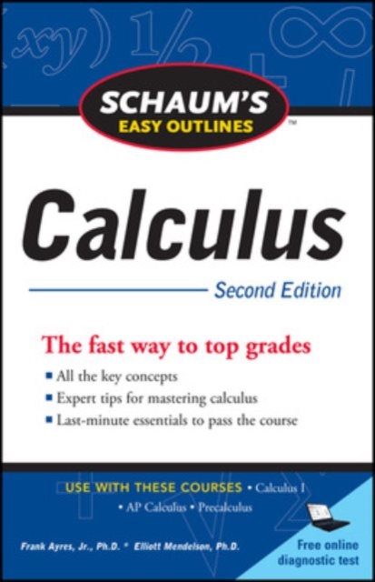 Schaum's Easy Outline of Calculus, Second Edition, Paperback / softback Book