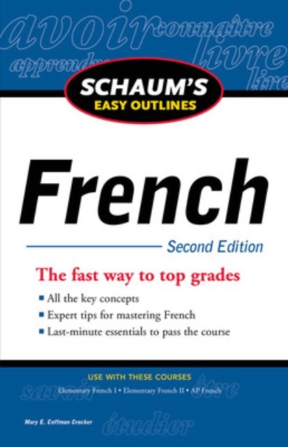 Schaum's Easy Outline of French, Second Edition, Paperback / softback Book