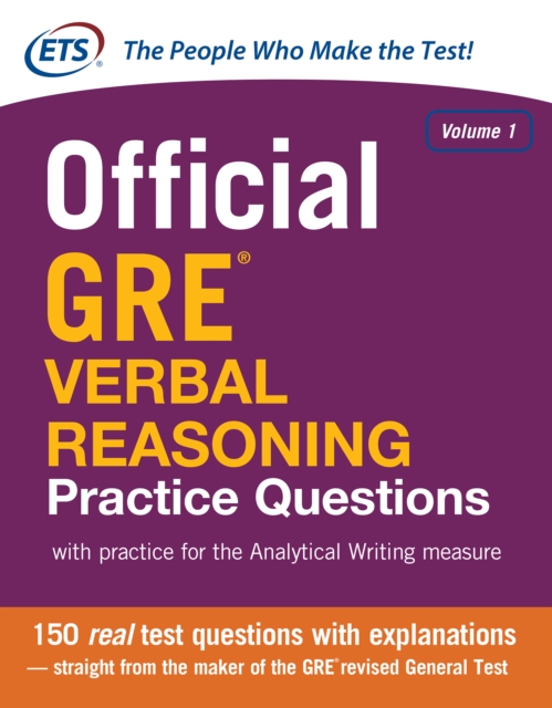 Official GRE Verbal Reasoning Practice Questions, EPUB eBook