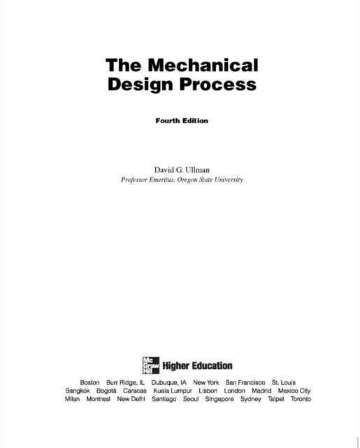 EBOOK: The Mechanical Design Process, PDF eBook