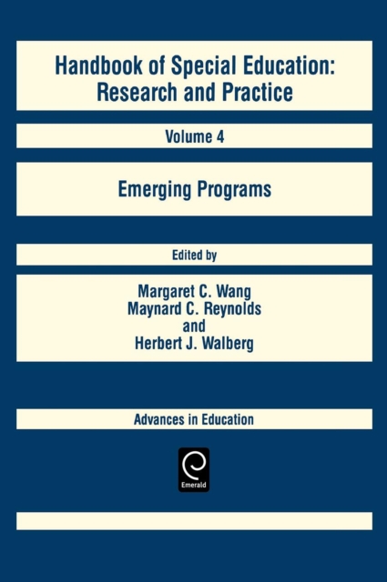 Handbook of Special Education : Emerging Programs, Hardback Book
