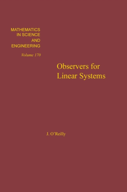 Observers for Linear Systems, PDF eBook