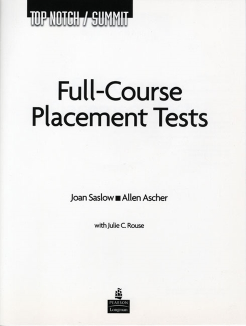 Top Notch / Summit Full Course Placement Tests with Audio CD, Paperback / softback Book
