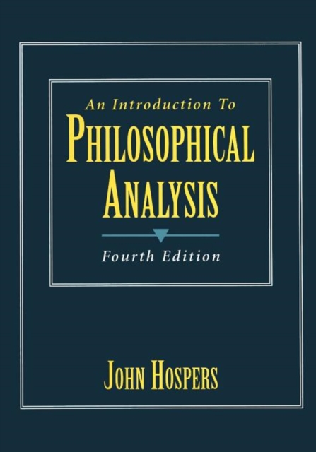 An Introduction to Philosophical Analysis, Paperback / softback Book