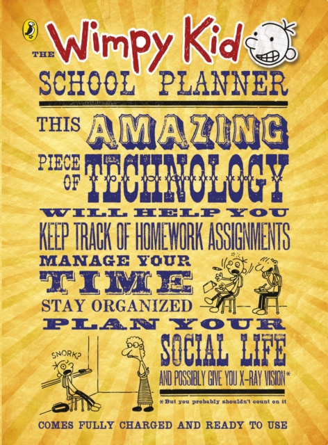 The Wimpy Kid School Planner, Spiral bound Book