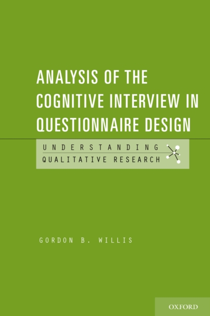Analysis of the Cognitive Interview in Questionnaire Design, PDF eBook