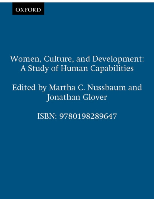 Women, Culture, and Development : A Study of Human Capabilities, PDF eBook