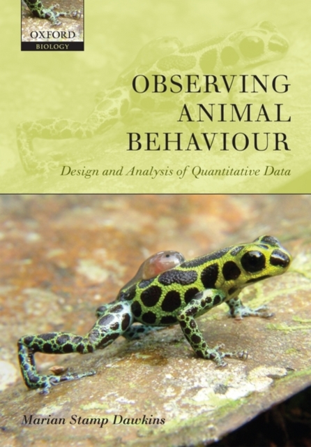 Observing Animal Behaviour : Design and analysis of quantitative data, PDF eBook
