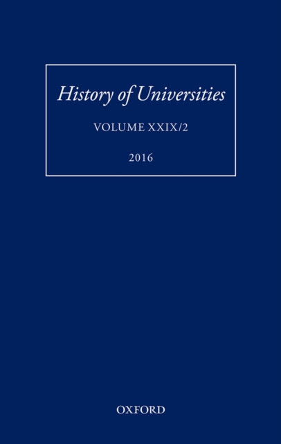 History of Universities : Volume XXIX / 2, EPUB eBook