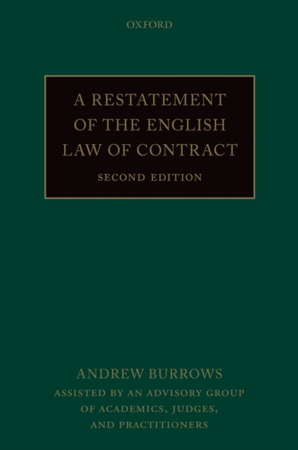 A Restatement of the English Law of Contract, PDF eBook