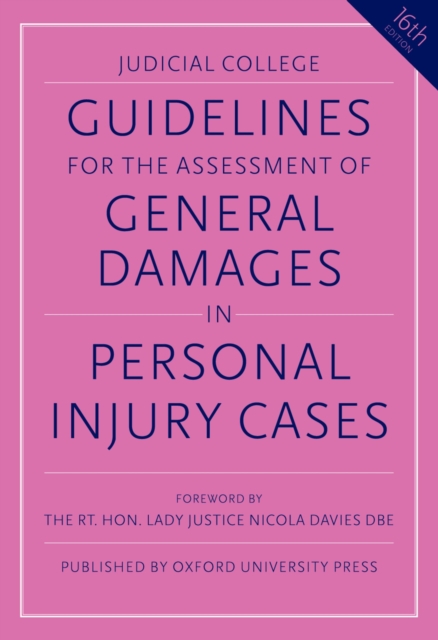 Guidelines for the Assessment of General Damages in Personal Injury Cases, EPUB eBook