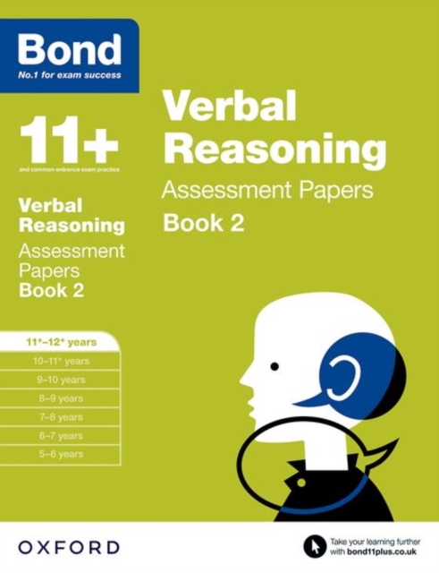 Bond 11+: Verbal Reasoning: Assessment Papers : 11+-12+ years Book 2, Paperback / softback Book