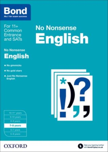Bond 11+: English: No Nonsense : 7-8 years, Paperback / softback Book