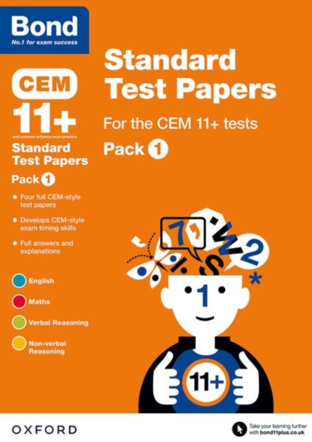 Bond 11+: CEM: Standard Test Papers: Ready for the 2024 exam : Pack 1, Paperback / softback Book