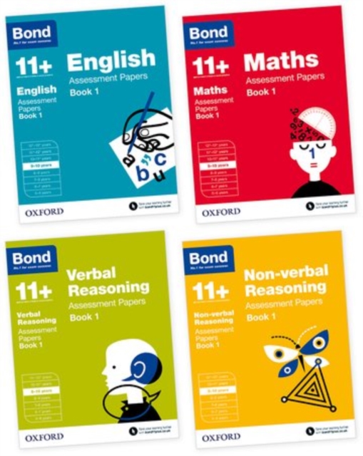 Bond 11+: English, Maths, Non-verbal Reasoning, Verbal Reasoning: Assessment Papers : 9-10 years Bundle, Multiple copy pack Book