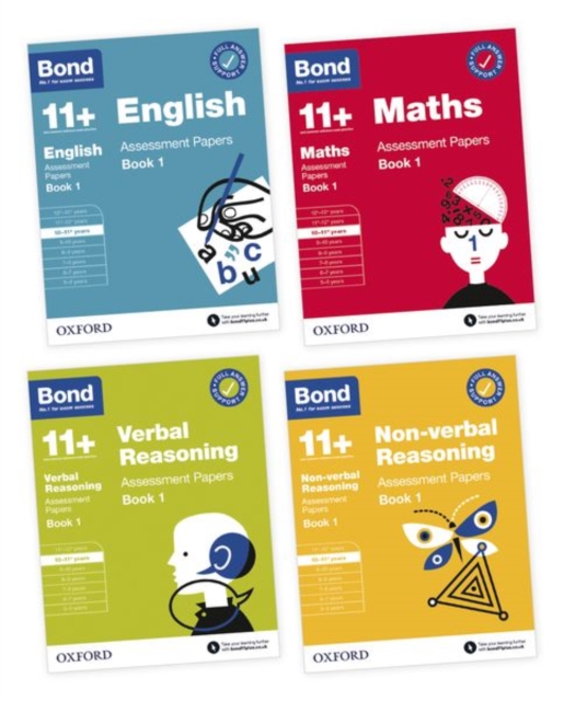 BOND 11+ English, Maths, Non-verbal Reasoning, Verbal Reasoning: Assessment Papers: Ready for the 2024 exams : 10-11 Years Bundle, Paperback / softback Book