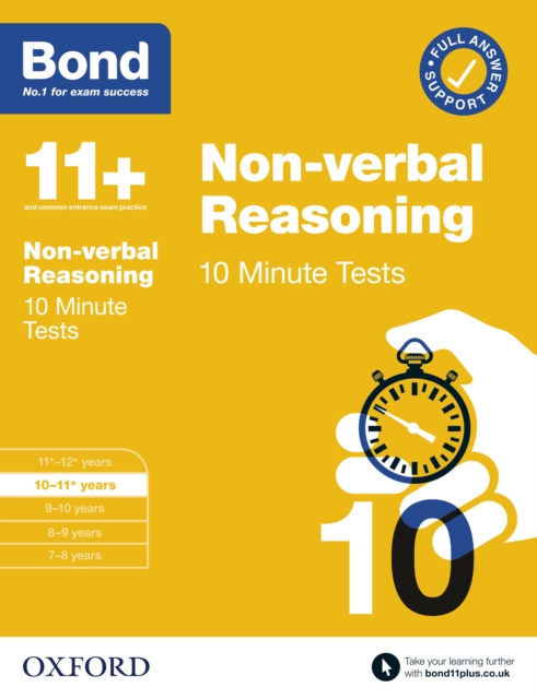 Bond 11+: Bond 11+ 10 Minute Tests Non-verbal Reasoning 10-11 years: Ready for the 2024 exam, PDF eBook
