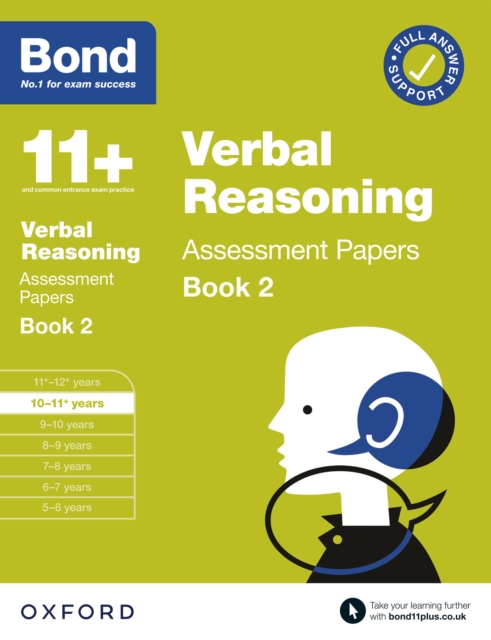 Bond 11+: Bond 11+ Verbal Reasoning Assessment Papers 10-11 Book 2: Ready for the 2024 exam, PDF eBook