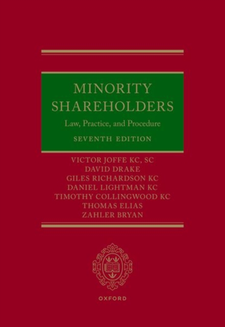 Minority Shareholders : Law, Practice, and Procedure, Hardback Book