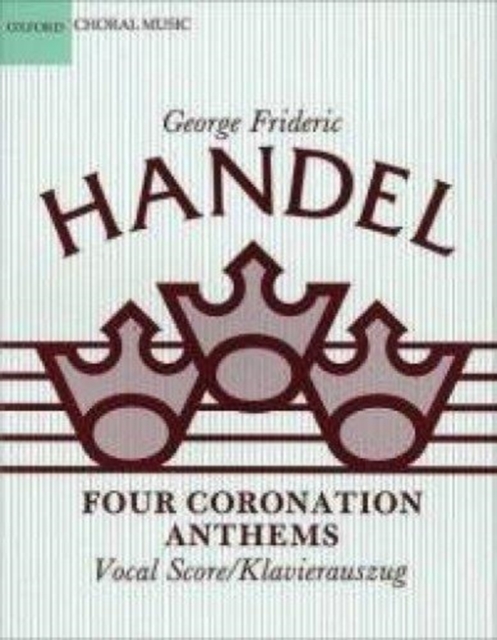Four Coronation Anthems, Sheet music Book