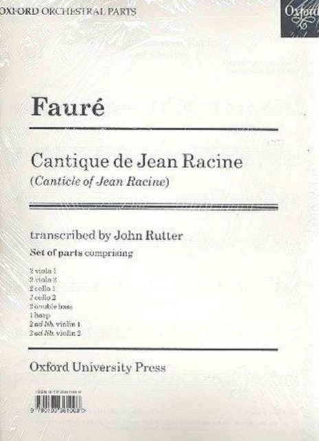 Cantique de Jean Racine, Sheet music Book