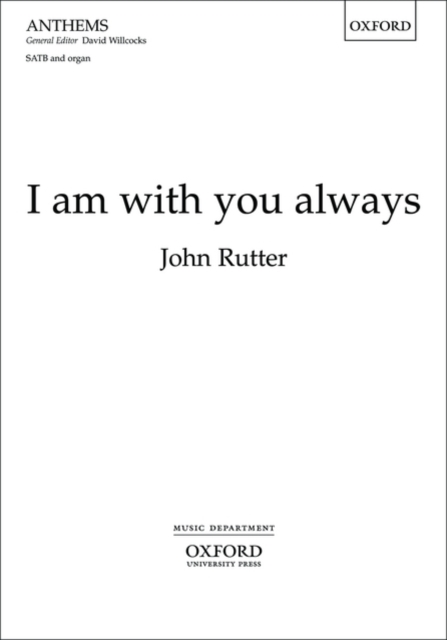 I am with you always, Sheet music Book