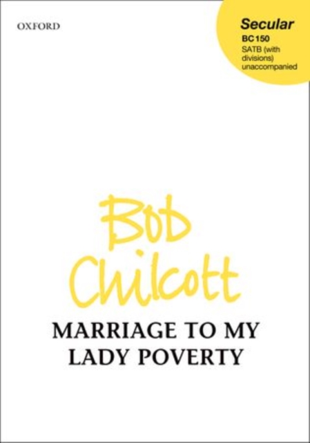 Marriage to My Lady Poverty, Sheet music Book