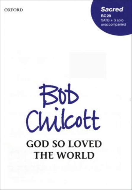 God so loved the world, Sheet music Book