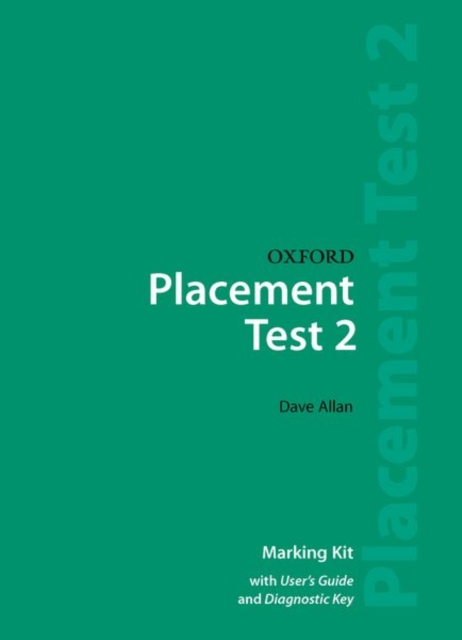 Oxford Placement Tests 2: Marking Kit, Paperback / softback Book