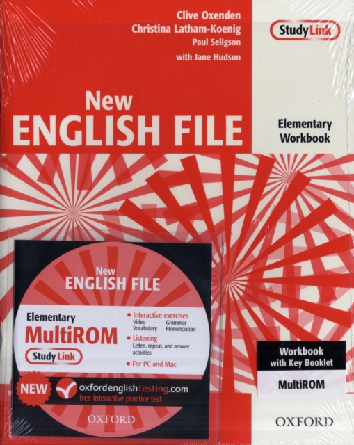 New English File: Elementary: Workbook with Key and Multirom Pack : Six-Level General English Course for Adults, Mixed media product Book