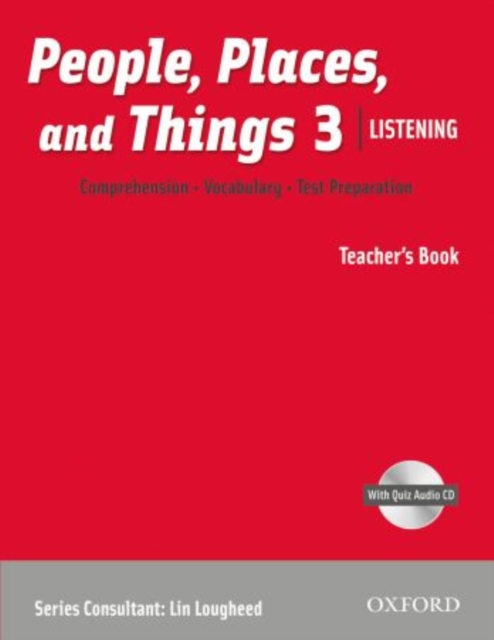 People, Places, and Things Listening: Teacher's Book 3 with Audio CD, Mixed media product Book