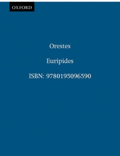 Orestes, Paperback / softback Book