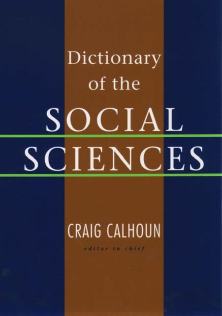 Dictionary of the Social Sciences, Hardback Book