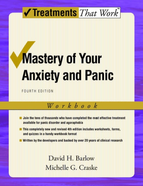 Mastery of Your Anxiety and Panic : Workbook,  Book