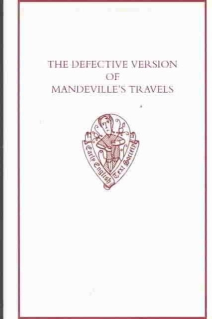 The Defective Version of Mandeville's Travels, Hardback Book