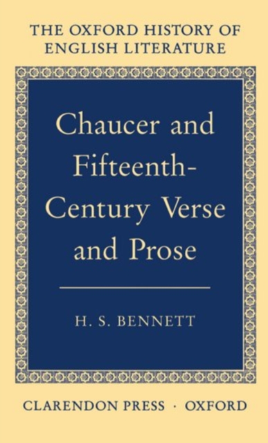 Chaucer and Fifteenth-Century Verse and Prose, Hardback Book