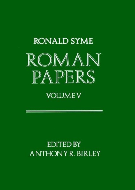Roman Papers: Volume V, Hardback Book