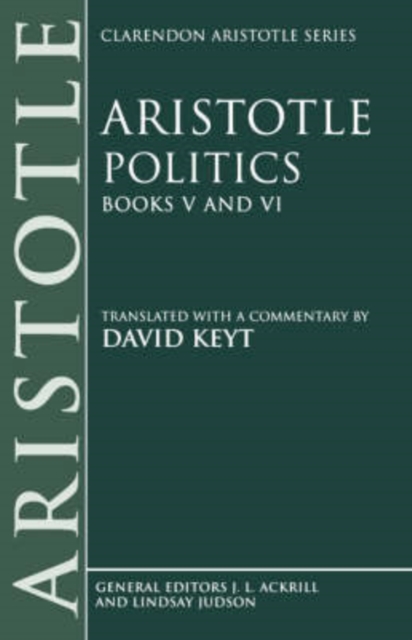 Aristotle: Politics, Books V and VI, Paperback / softback Book